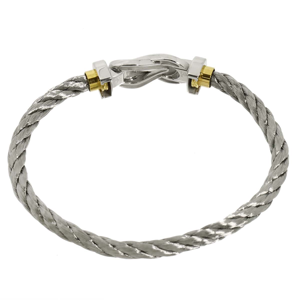 Chance Infini Diamond Bracelet LM 18K WG YG 750 Steel size16