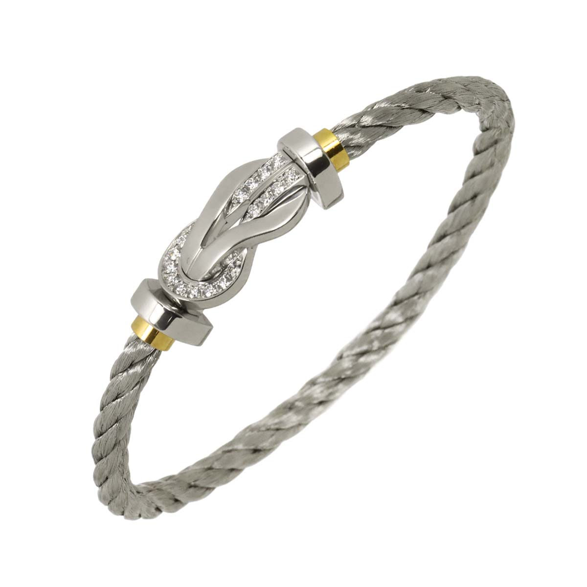 Chance Infini Diamond Bracelet LM 18K WG YG 750 Steel size16