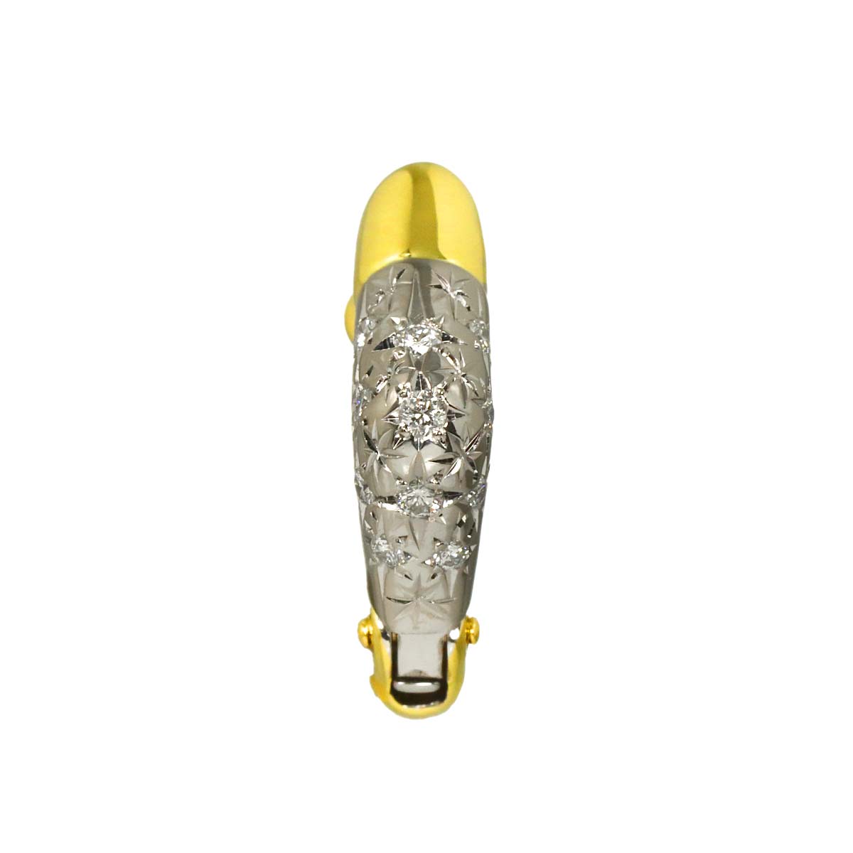 Diamond 0.11ct Earring 18K WG 750 One Piece only