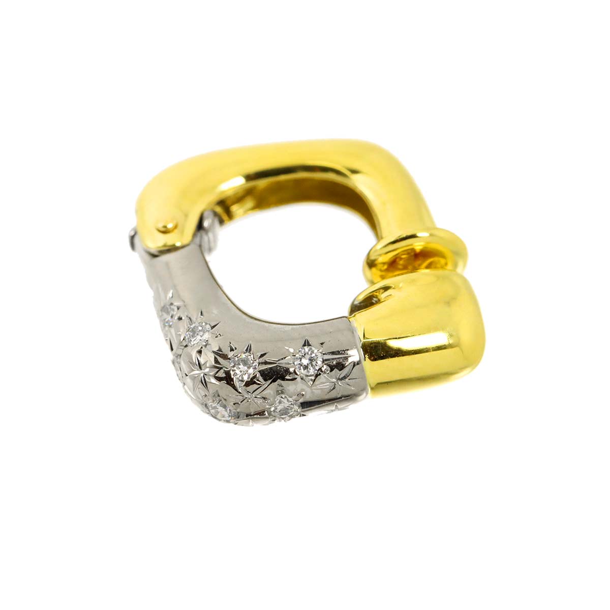 Diamond 0.11ct Earring 18K WG 750 One Piece only