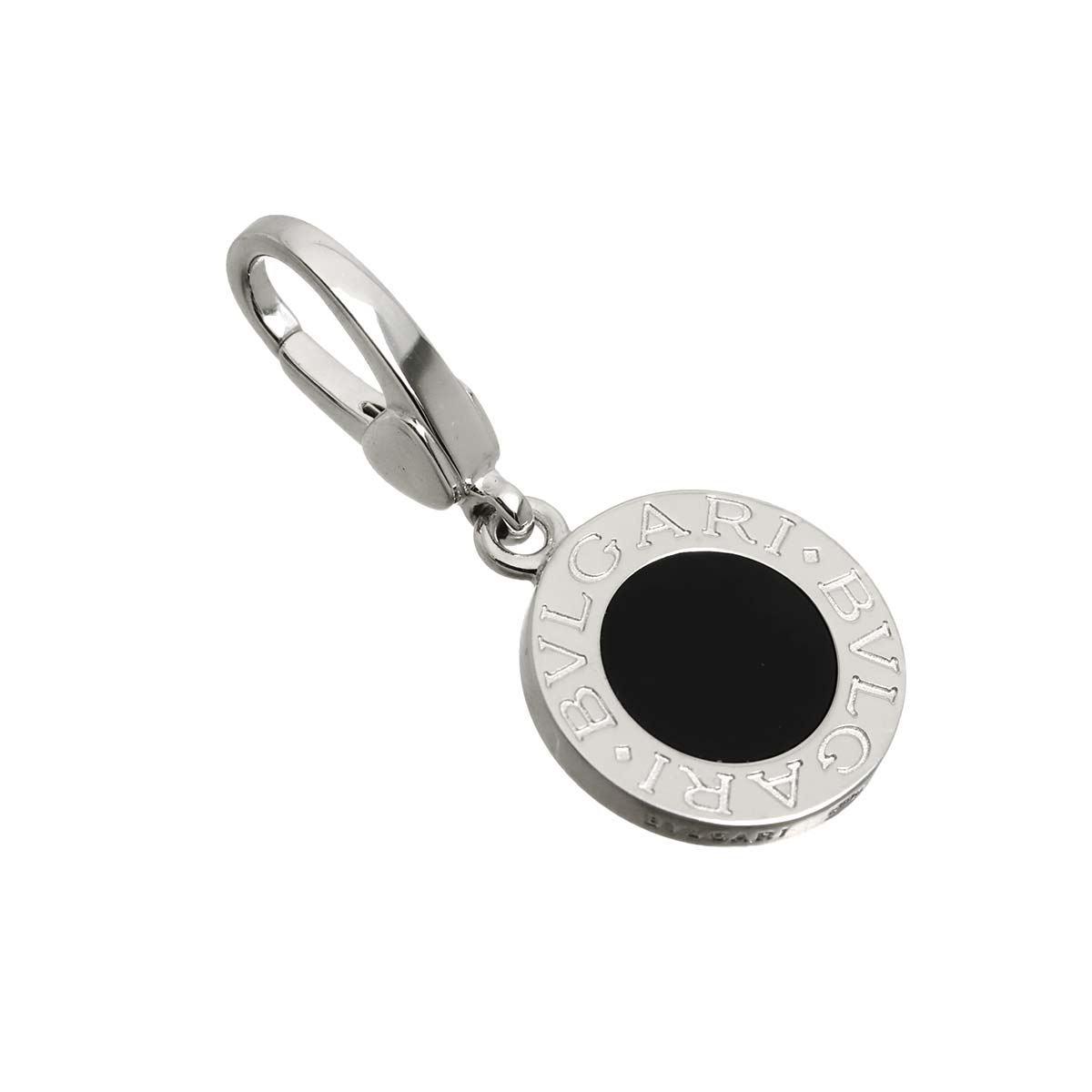 BVLGARIBVLGARI Onyx Pendant Top Charm 18K WG 750