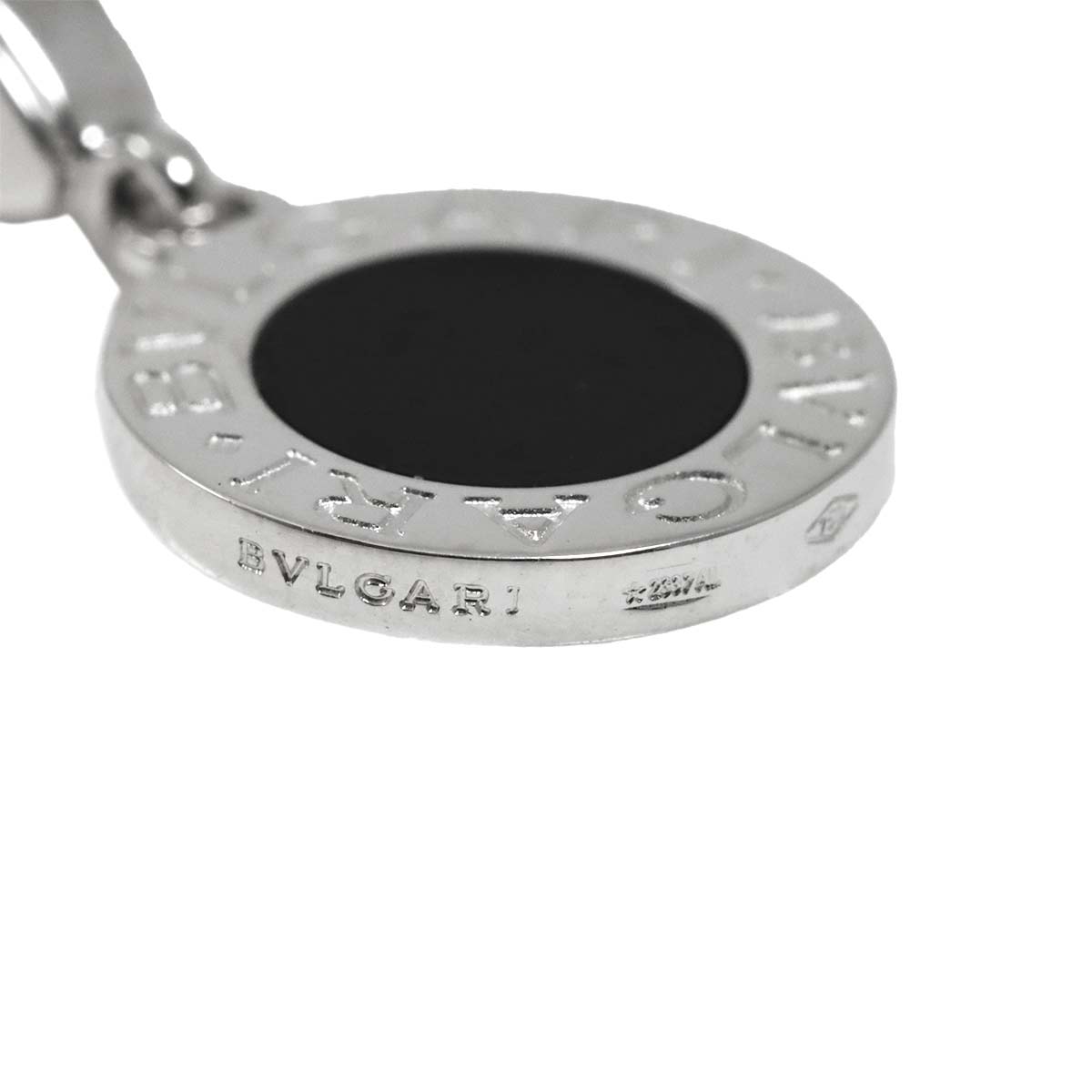 BVLGARIBVLGARI Onyx Pendant Top Charm 18K WG 750