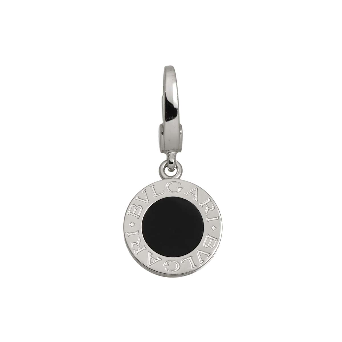 BVLGARIBVLGARI Onyx Pendant Top Charm 18K WG 750