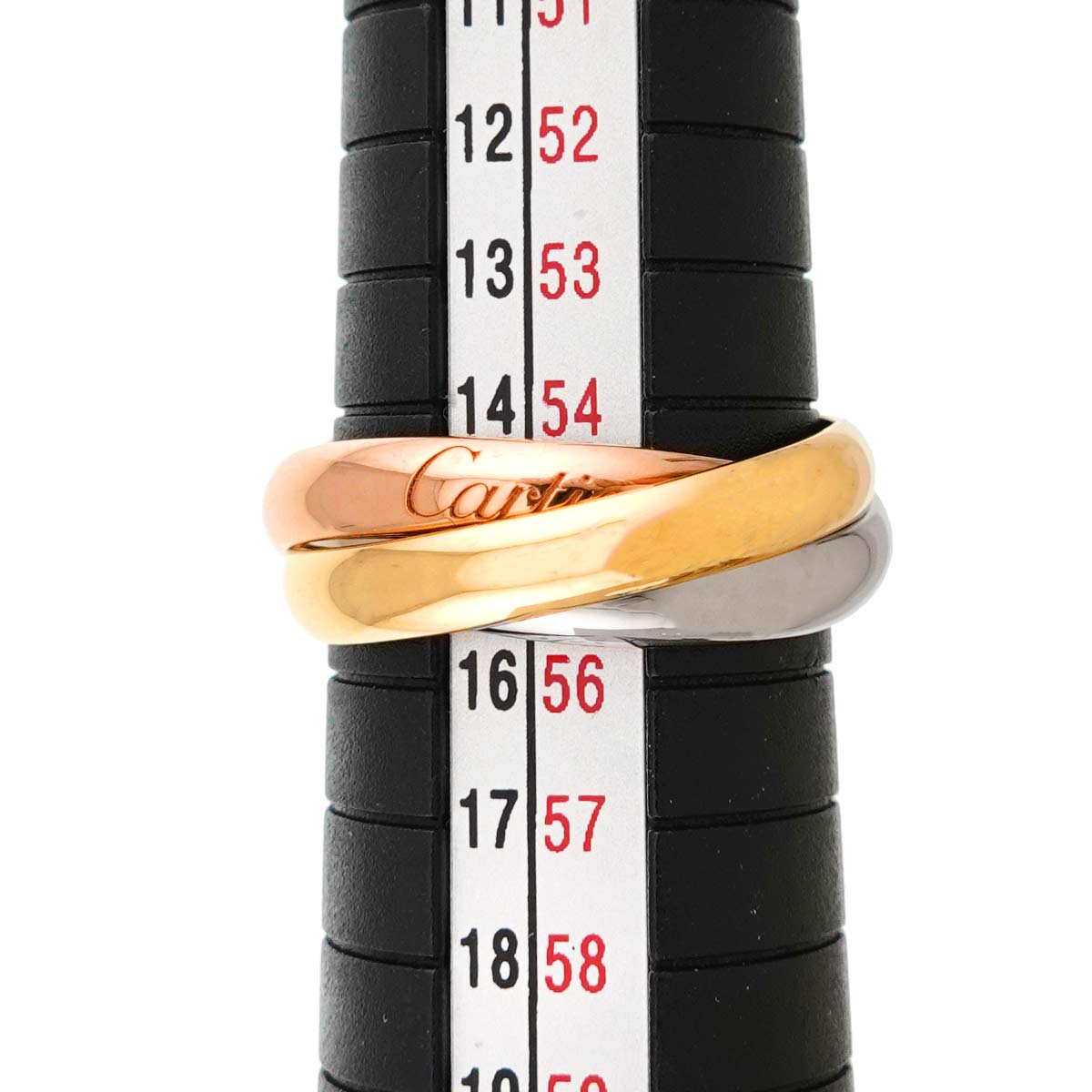 Trinity MM Ring 18K YG WG PG 750 Size55 7.25(US)