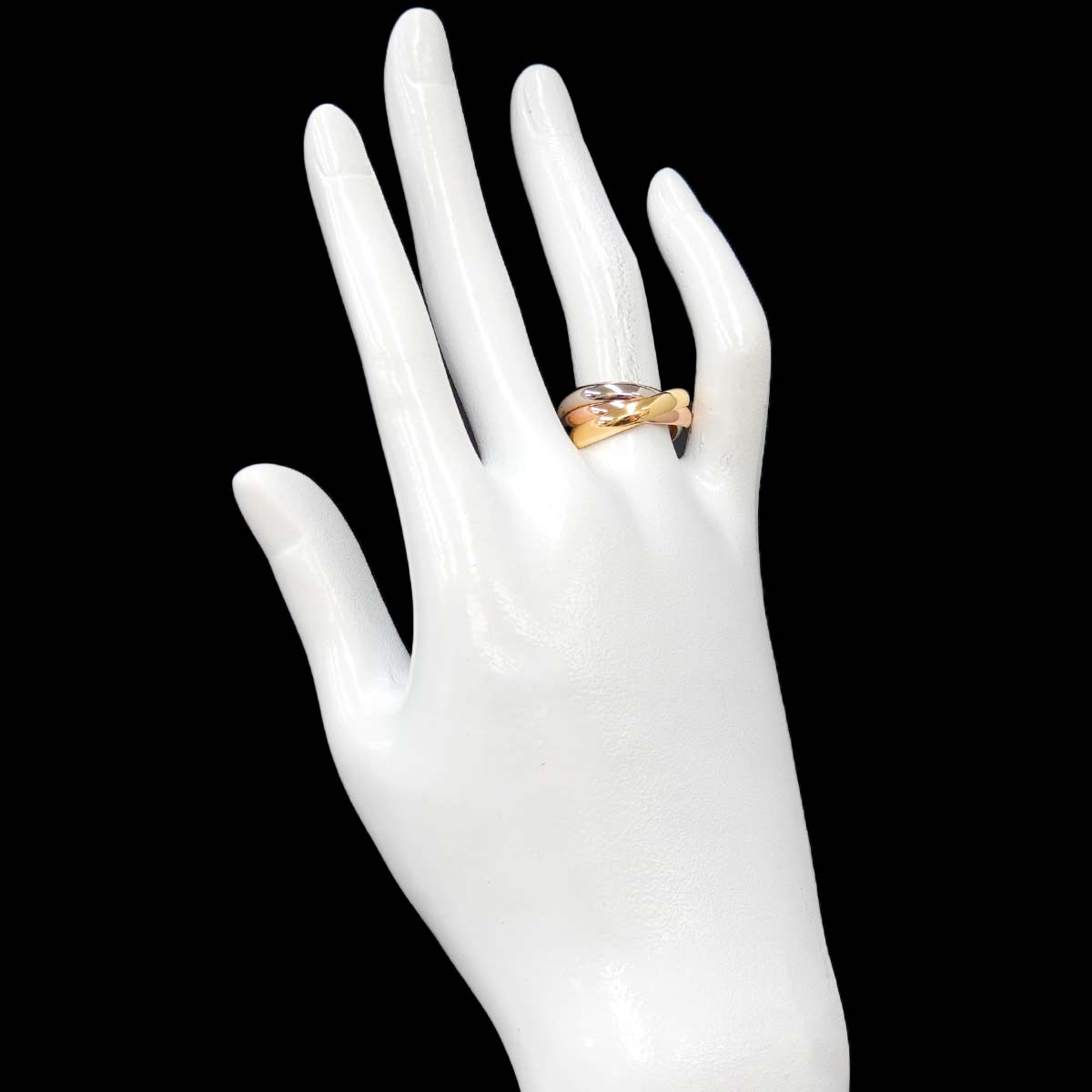 Trinity MM Ring 18K YG WG PG 750 Size55 7.25(US)