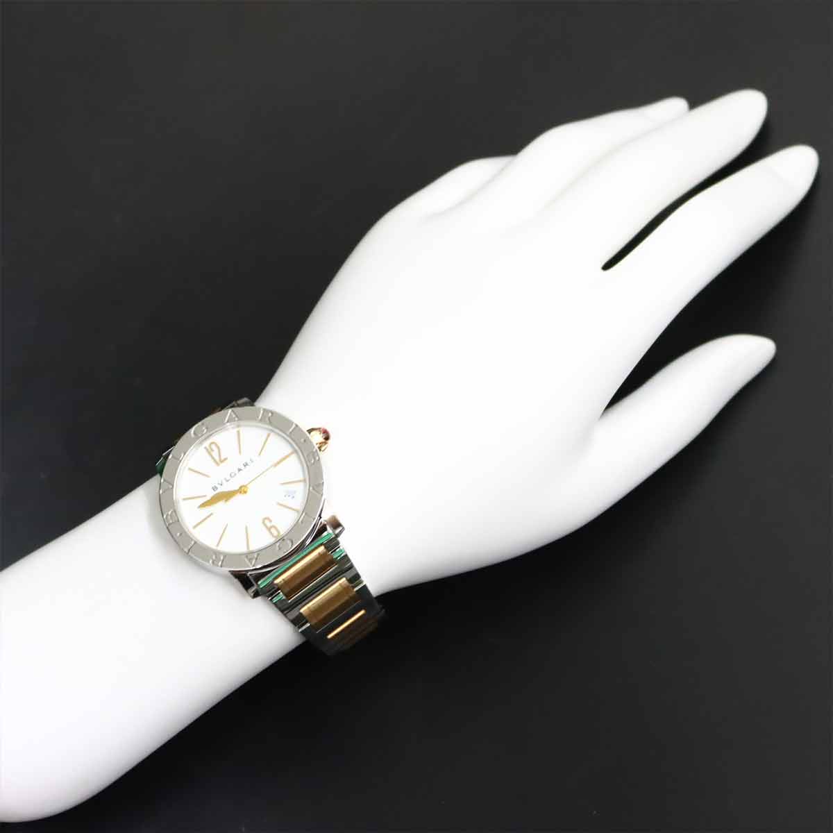 BVLGARIBVLGARI BBL37S Combination White Dial 750 Pink Gold
