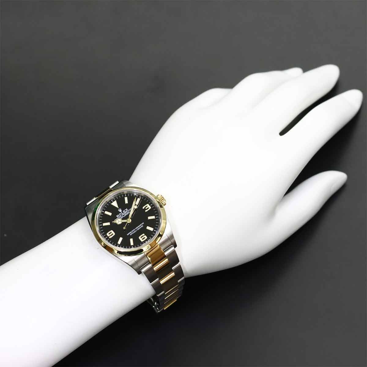 Explorer 1 124273 Serial Random Automatic Black Dial K18YG