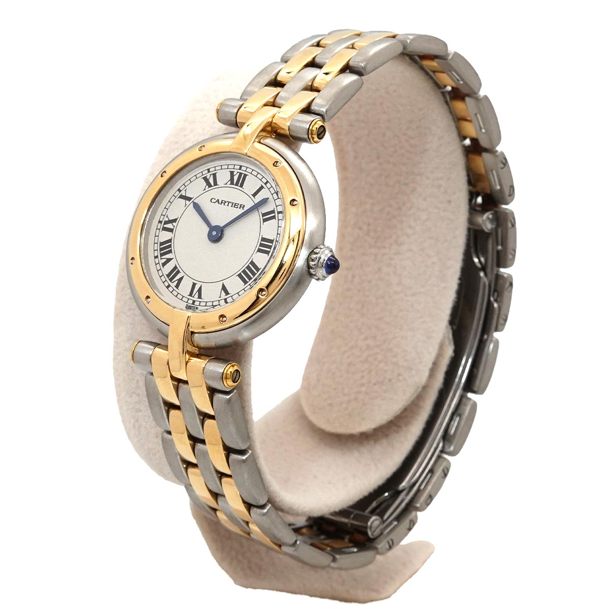 Panthere Vendome Two Row SM 84084242 K18YG Quartz Cream Dial