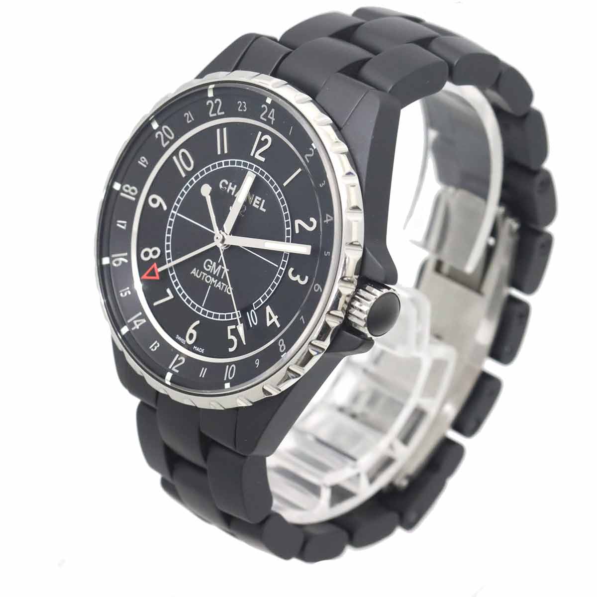 J12 GMT 41mm H3101 Mens Watch Date Black Ceramic Automatic