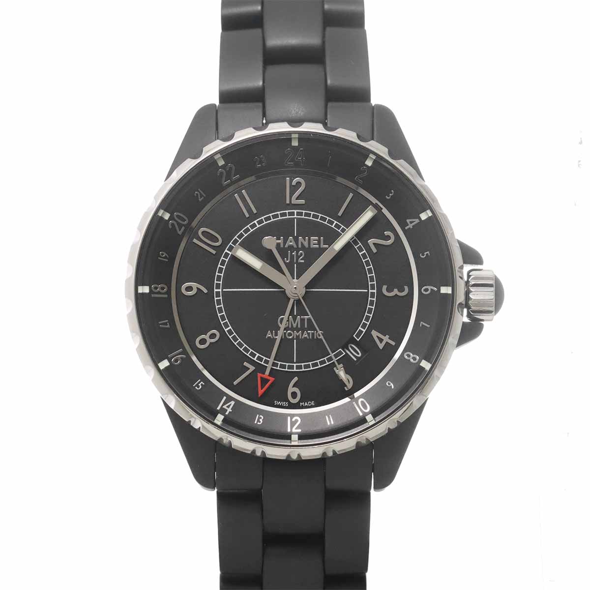 J12 GMT 41mm H3101 Mens Watch Date Black Ceramic Automatic