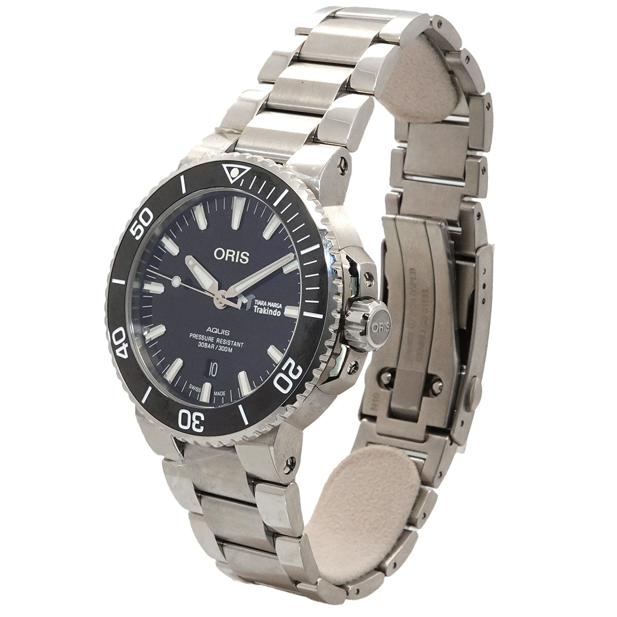 Aquis Date 01 733 7730 Automatic Date Black Dial Mens Watch