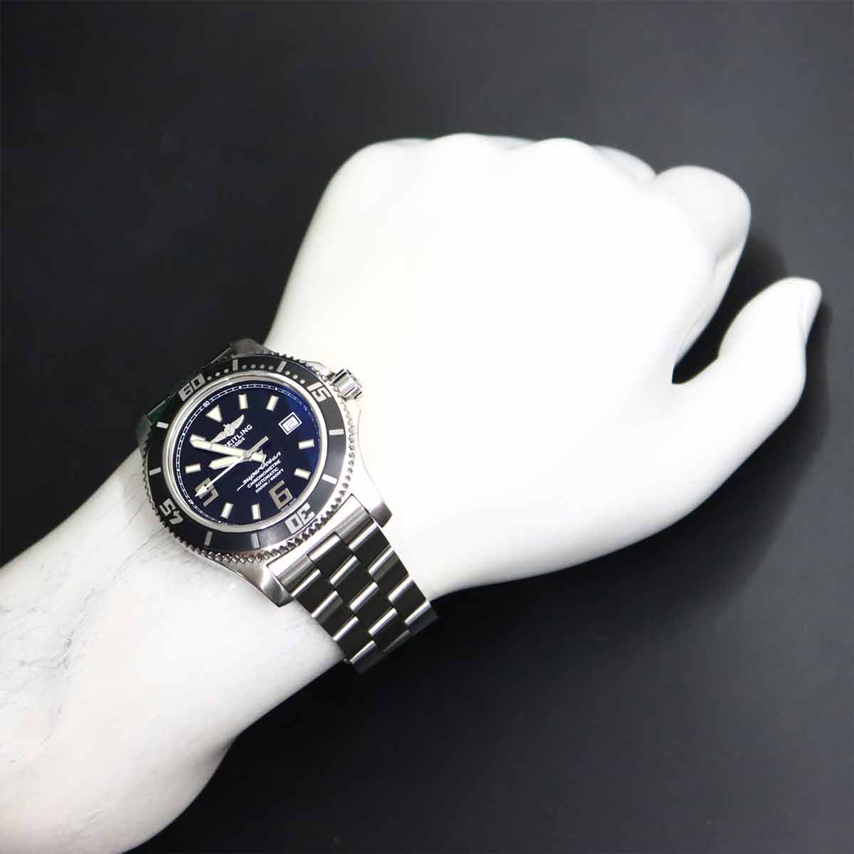 Super Ocen 44 A17391 Black Dial Automatic Mens Watch