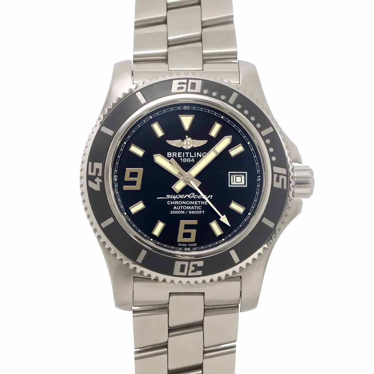 Super Ocen 44 A17391 Black Dial Automatic Mens Watch