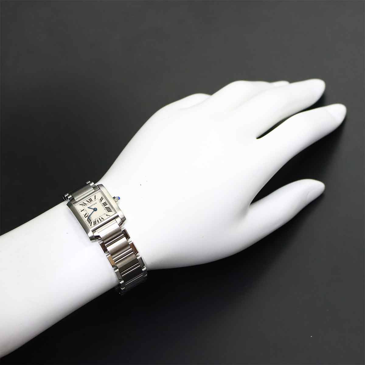 Tank Francaise SM W51008Q3 Quartz Cream Dial Ladies Watch