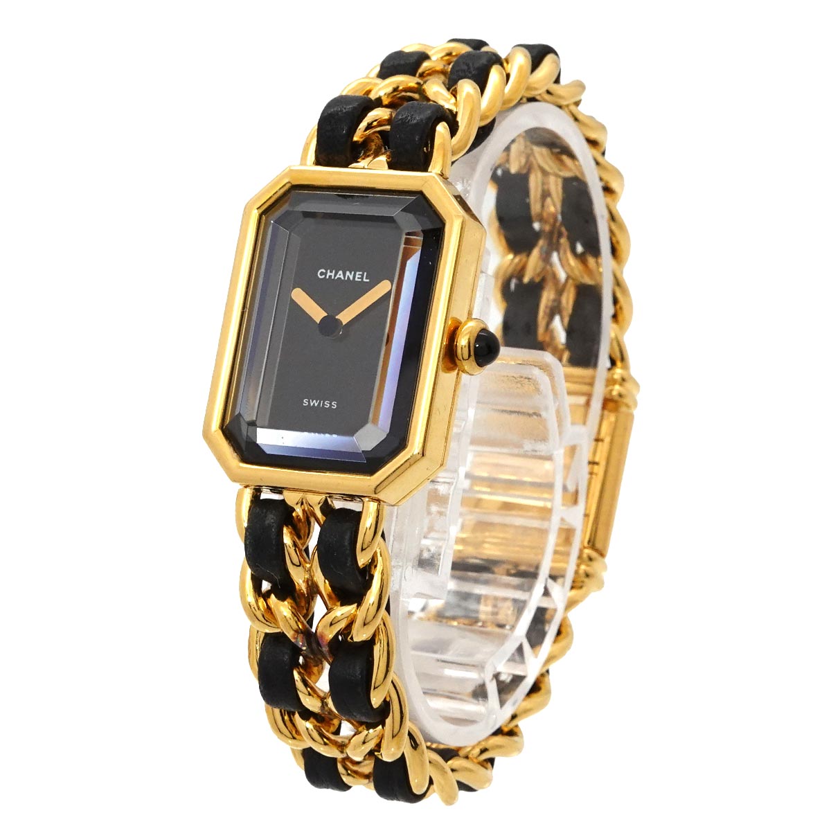 Premiere Size M H0001 Vintage Quartz Black Dial Ladies Watch