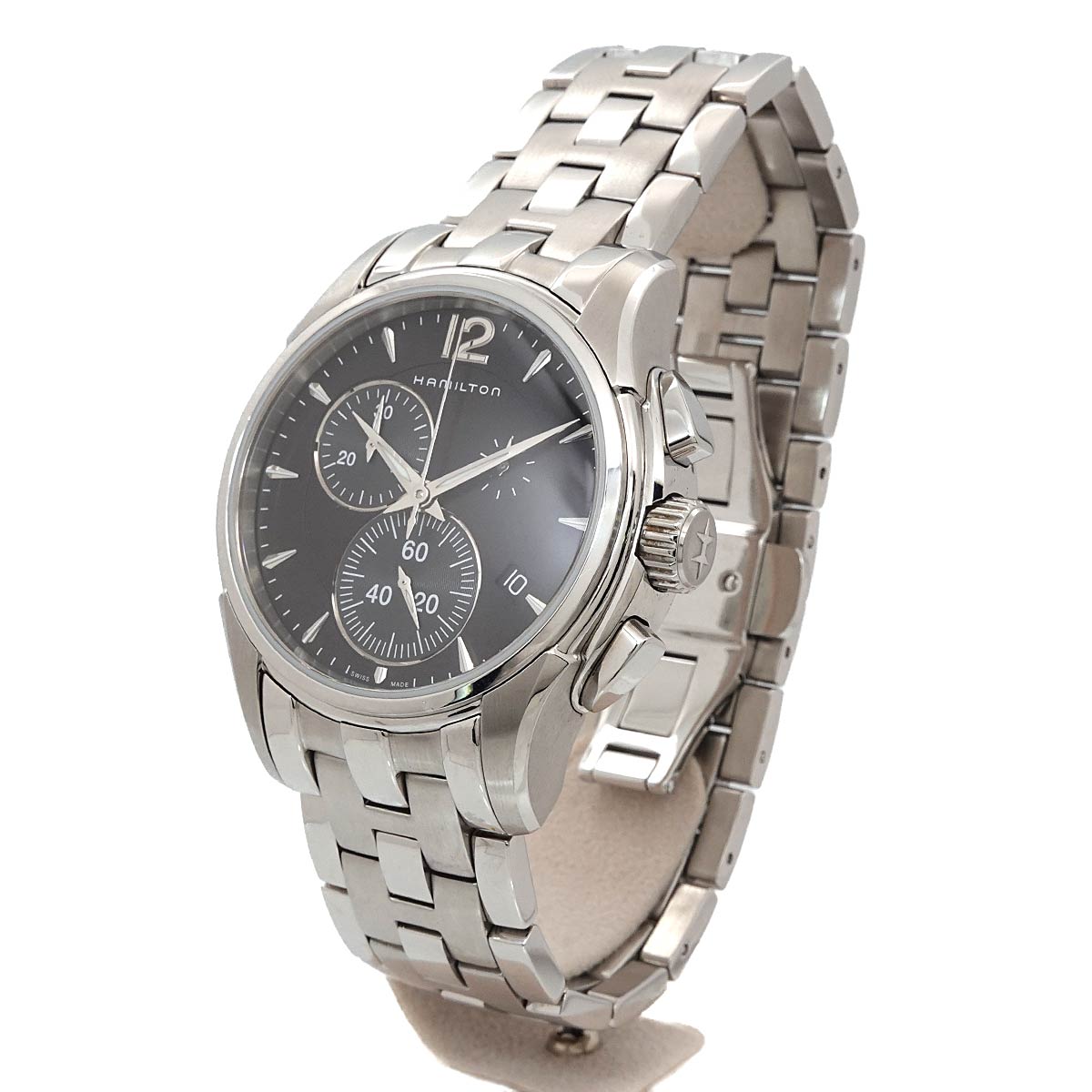Jazzmaster H326120 Chronograph Date Black Dial Mens Watch