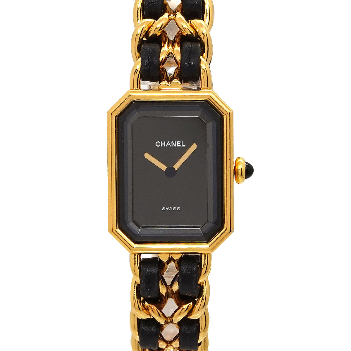 Premiere Size XL H0001 Vintage Quartz Black Dial Ladies Watch