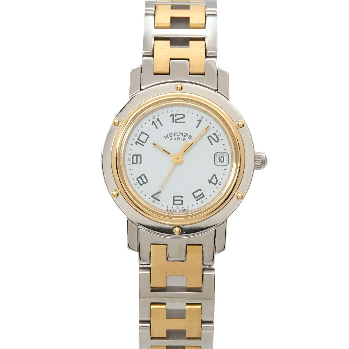 Clipper CL4 220 Quartz Date White Dial Ladies Watch