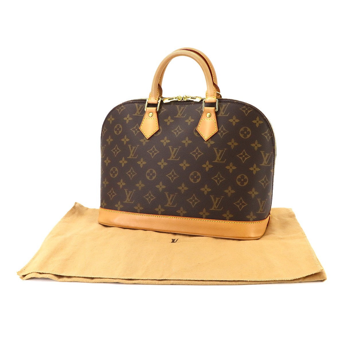Monogram Alma Hand Bag Brown M51130 Purse