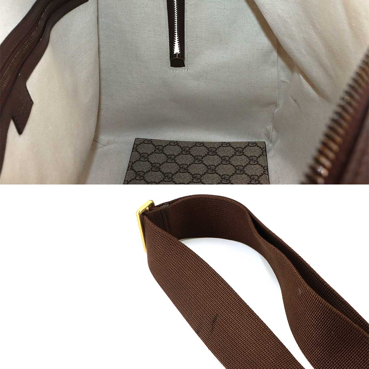Ophidia GG Medium Duffle Shoulder Bag GG Supreme Beige 547953