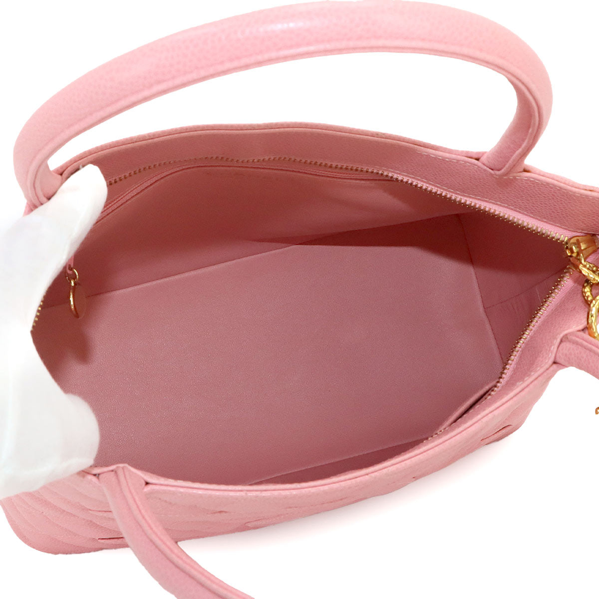 Medallion Tote Bag Leather Pink A01804 Coco Logos