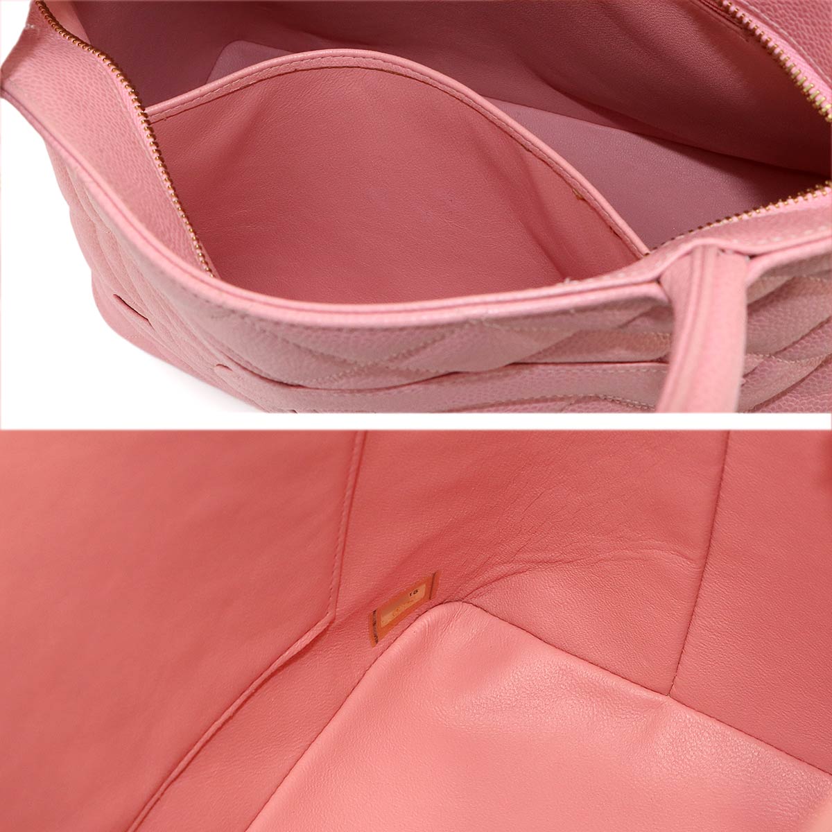 Medallion Tote Bag Leather Pink A01804 Coco Logos