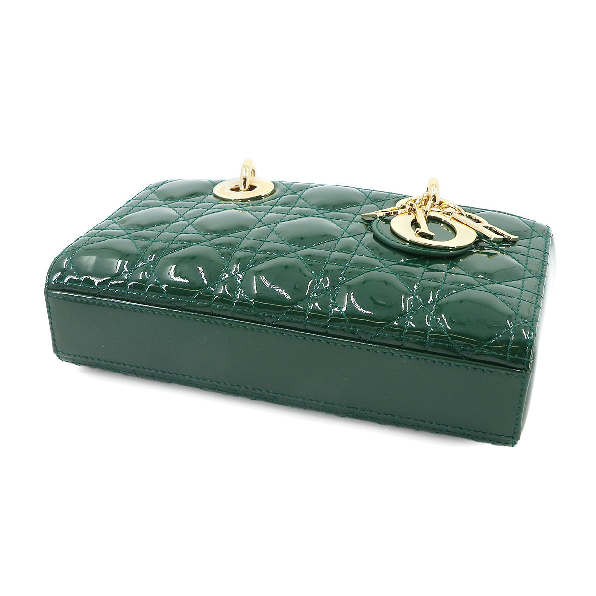 Lady D-JOY Small Hand Shoulder Bag Patent Leather