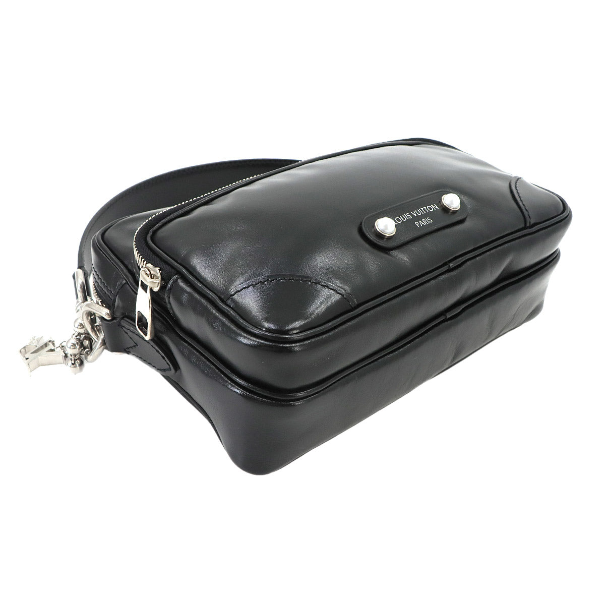 LV Night Nile Hand Shoulder Bag Leather Black M13987
