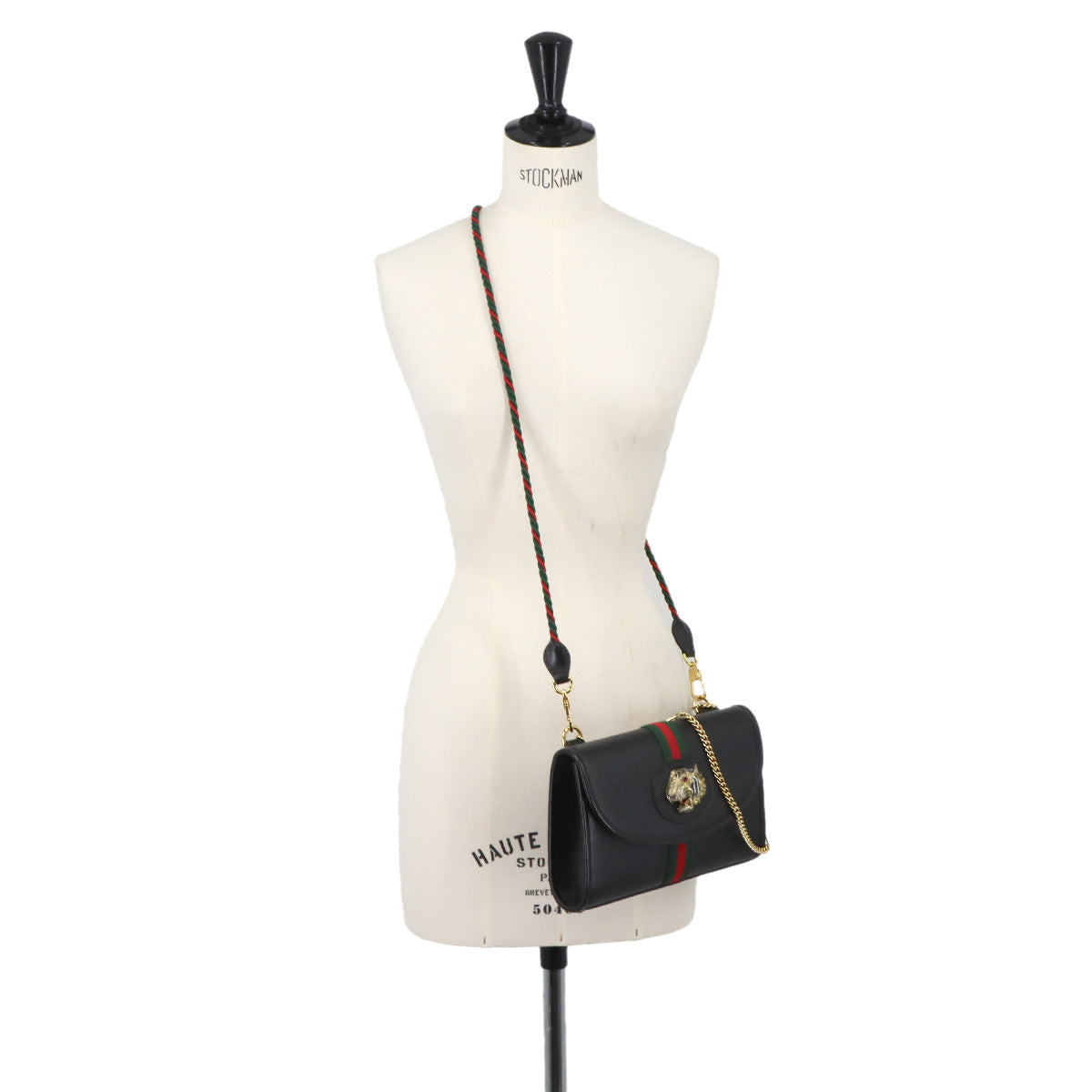 Rajah Shoulder Bag Leather Black 570145