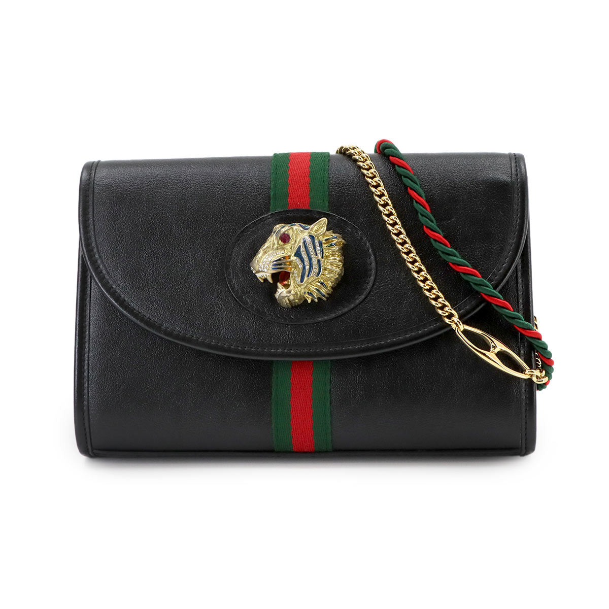 Rajah Shoulder Bag Leather Black 570145