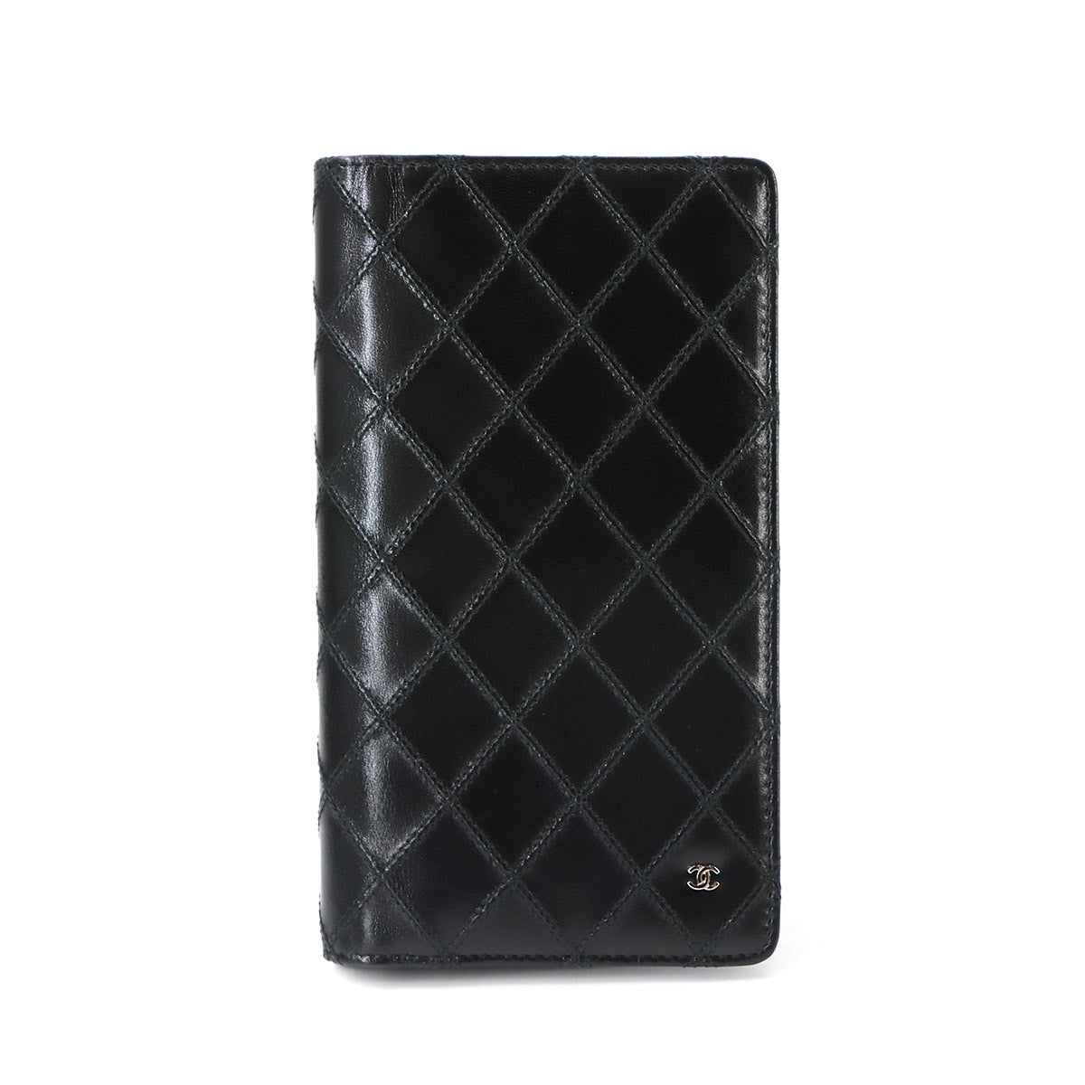 Bicolore Long Wallet Leather Black A46356 Purse