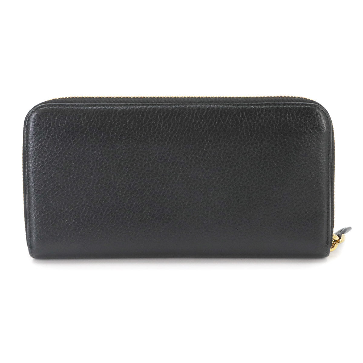 Zipped Around Long Wallet Saffiano Leather Black 1ML506 Purse