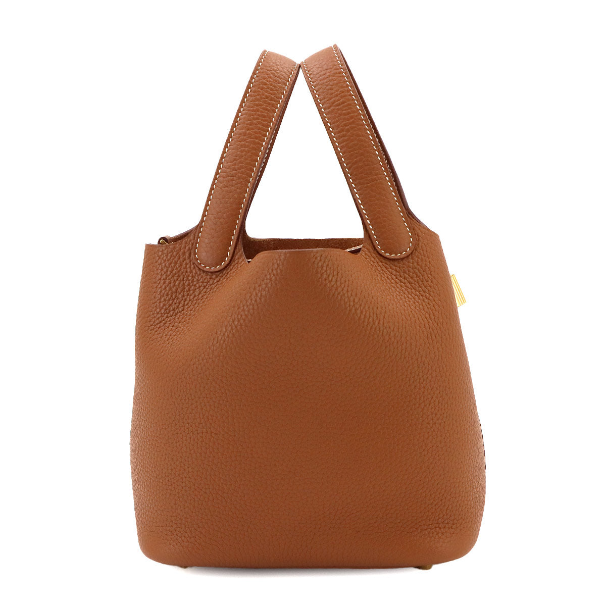 Picotin Lock PM Hand Bag Taurillon Clemence Gold Purse