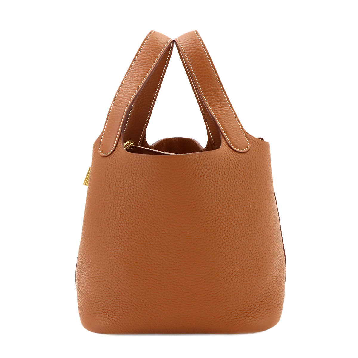 Picotin Lock PM Hand Bag Taurillon Clemence Gold Purse