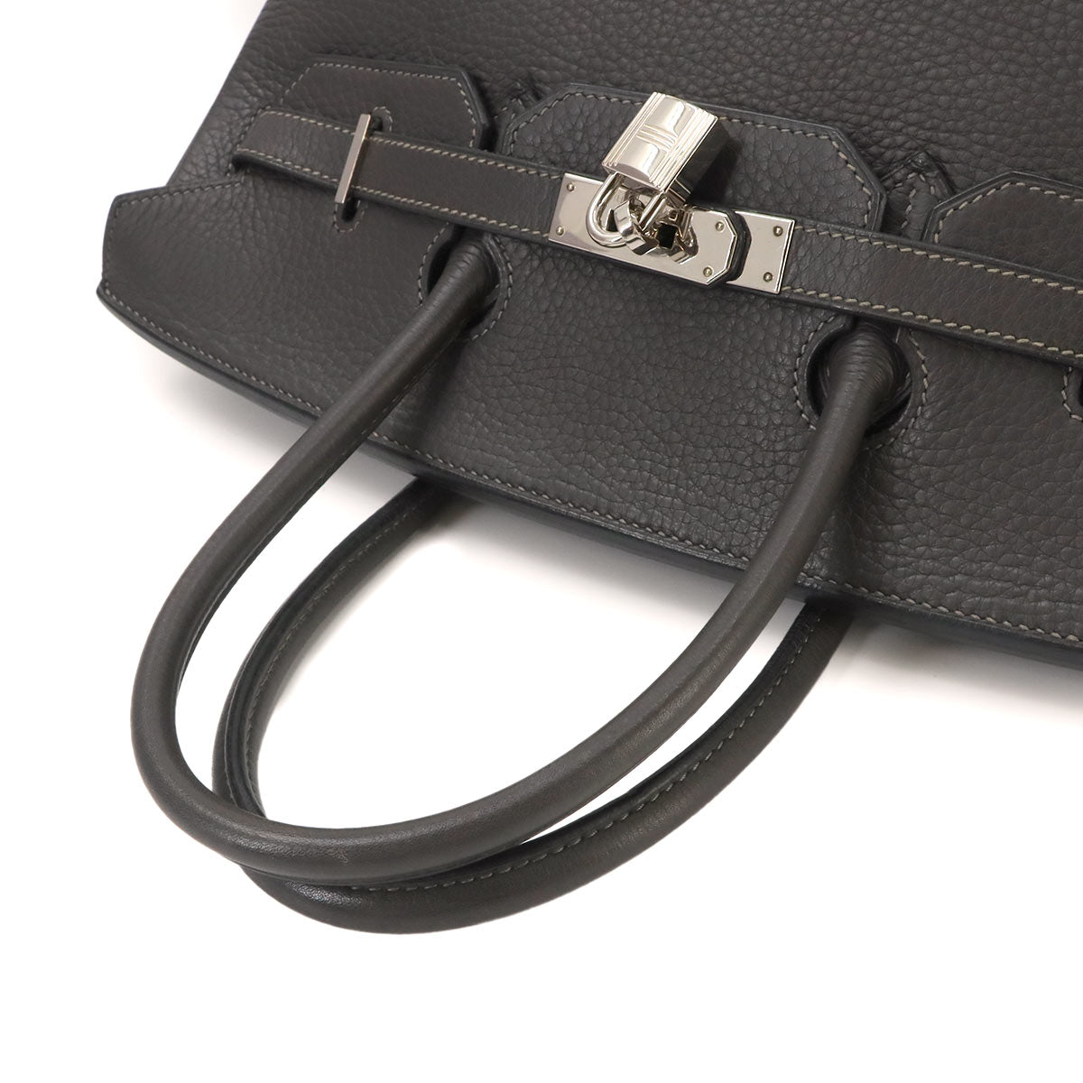 Birkin 35 Hand Bag Taurillon Clemence Graphite Purse