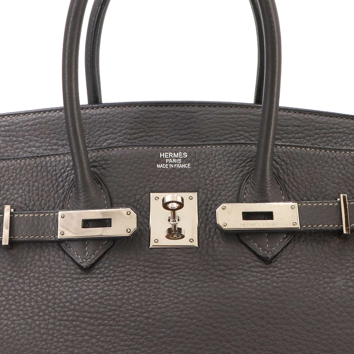 Birkin 35 Hand Bag Taurillon Clemence Graphite Purse