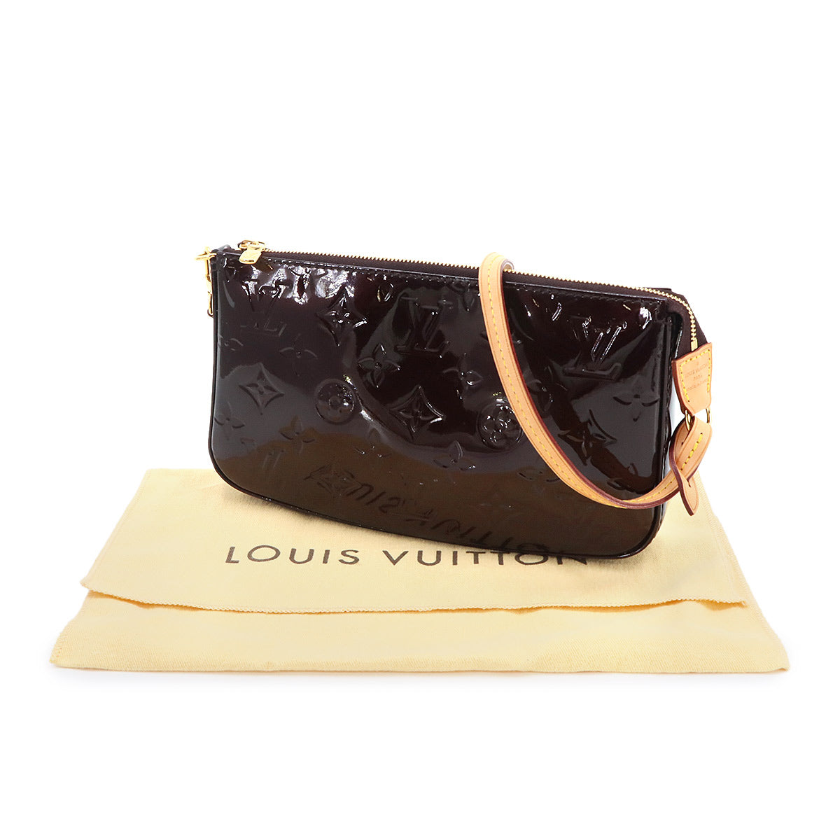 Vernis Pochette Accessoires Hand Bag Amarante M91576