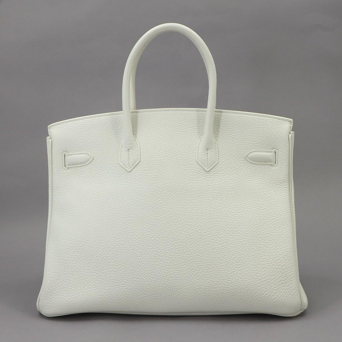 Birkin 35 Taurillon Clemence White Hand Bag Purse