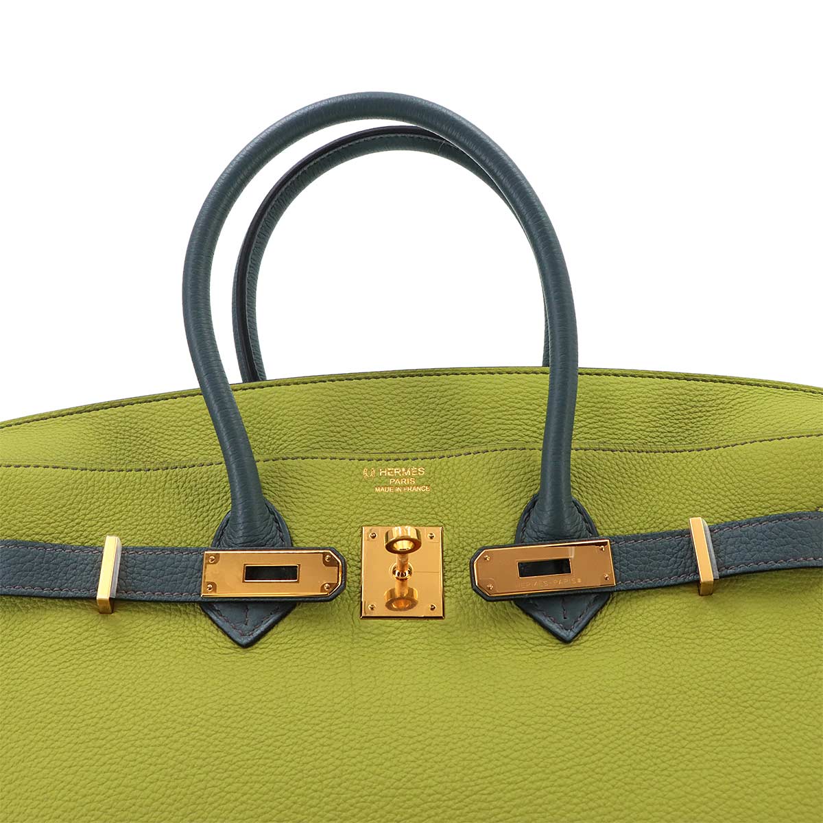 Birkin 35 Personal SPO Veau Togo Pistache Blue Orage