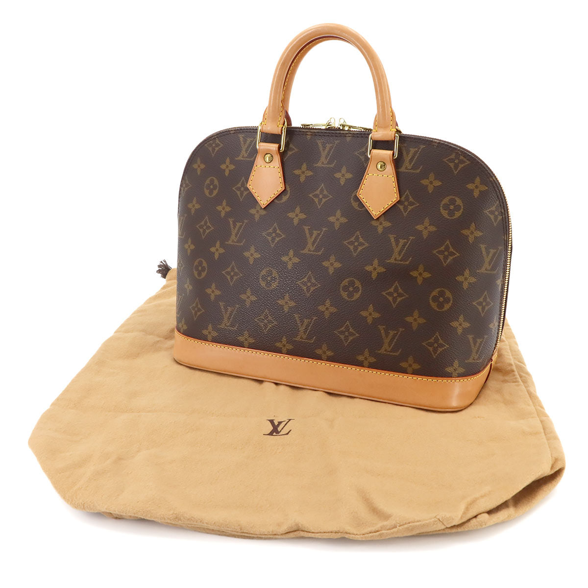 Monogram Alma Hand Bag Brown M51130 Purse
