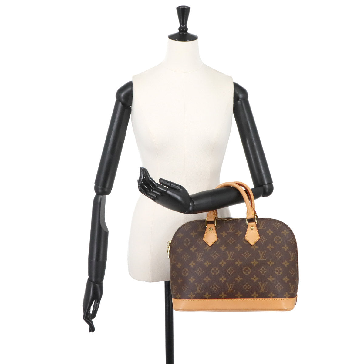 Monogram Alma Hand Bag Brown M51130 Purse