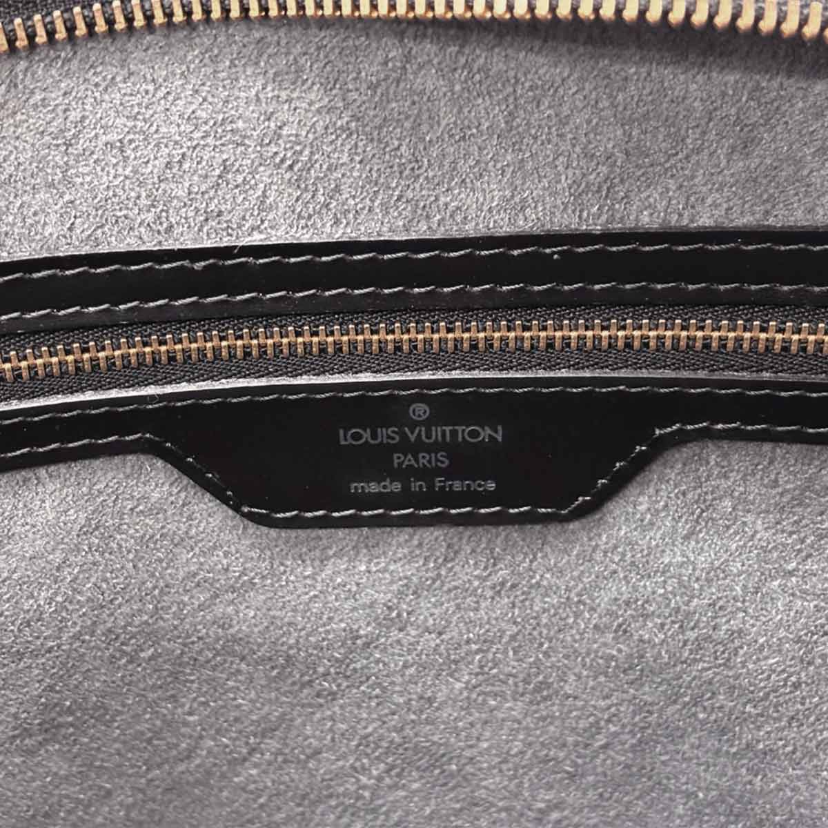 Epi Saint Jacques Shopping Tote Bag Leather Noir M52262