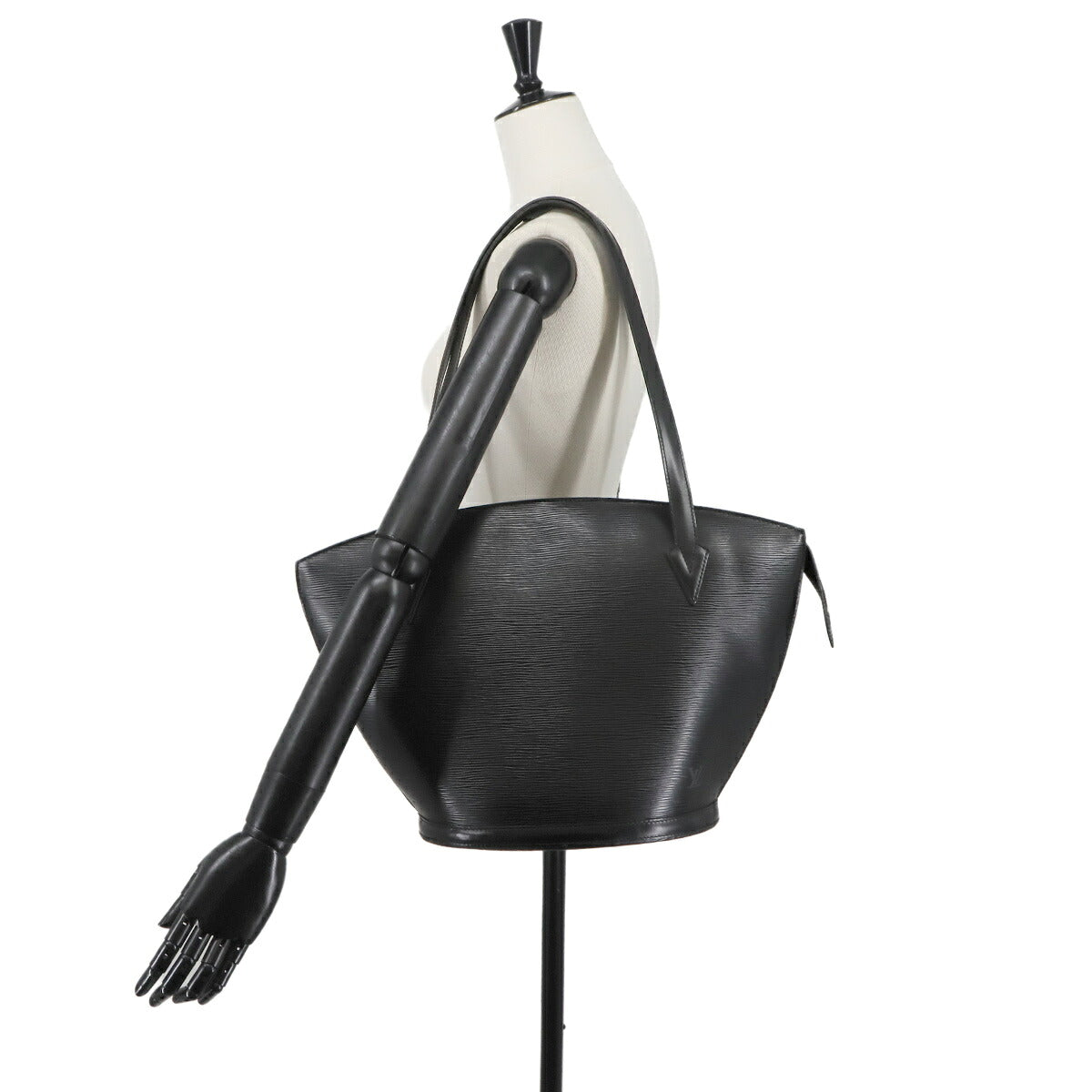 Epi Saint Jacques Shopping Tote Bag Leather Noir M52262