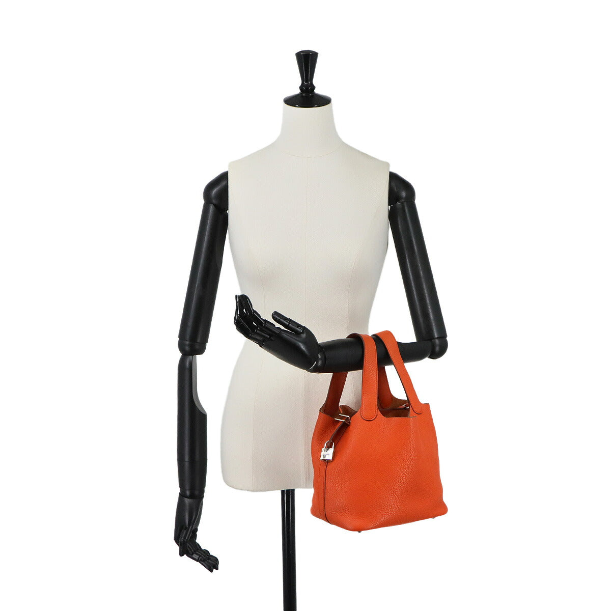 Picotin Lock PM Hand Bag Taurillon Clemence Terre Battue Purse