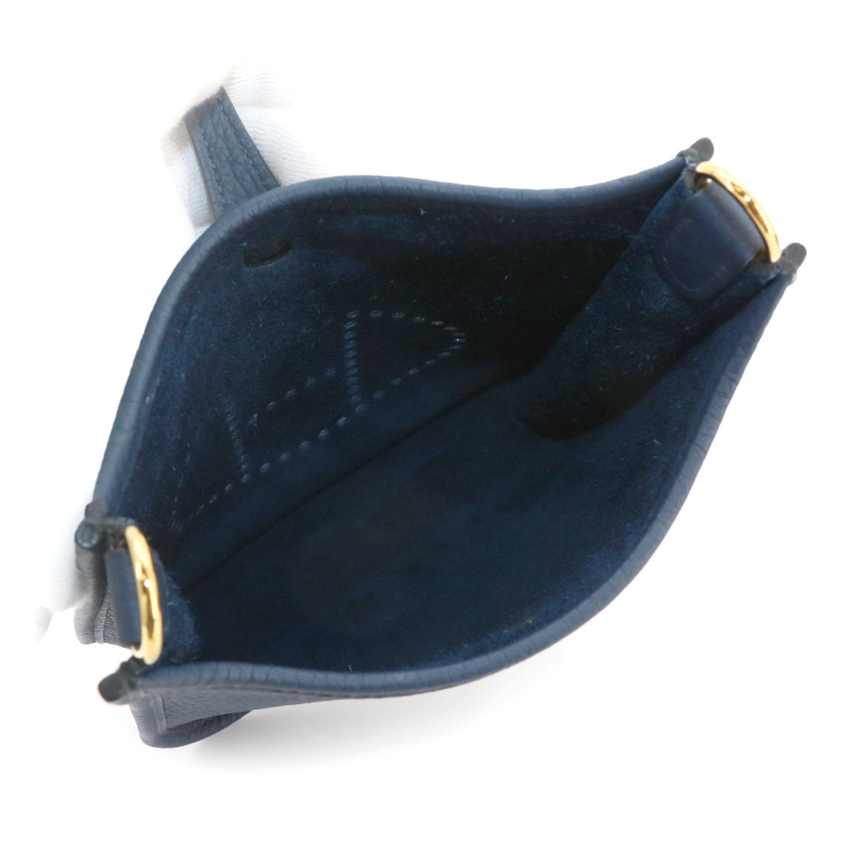Evelyne Amazone TPM Shoulder Bag Taurillon Clemence Blue nuit