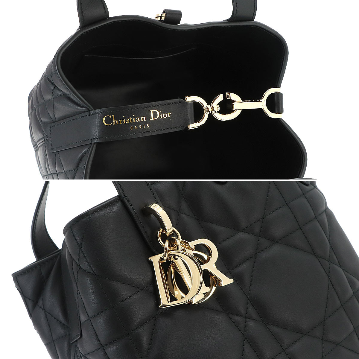 Small Toujours Vertical Tote Shoulder Bag Black
