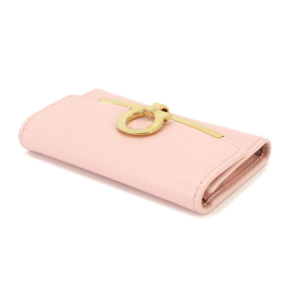 Gancini 6 Key Case Leather Pink