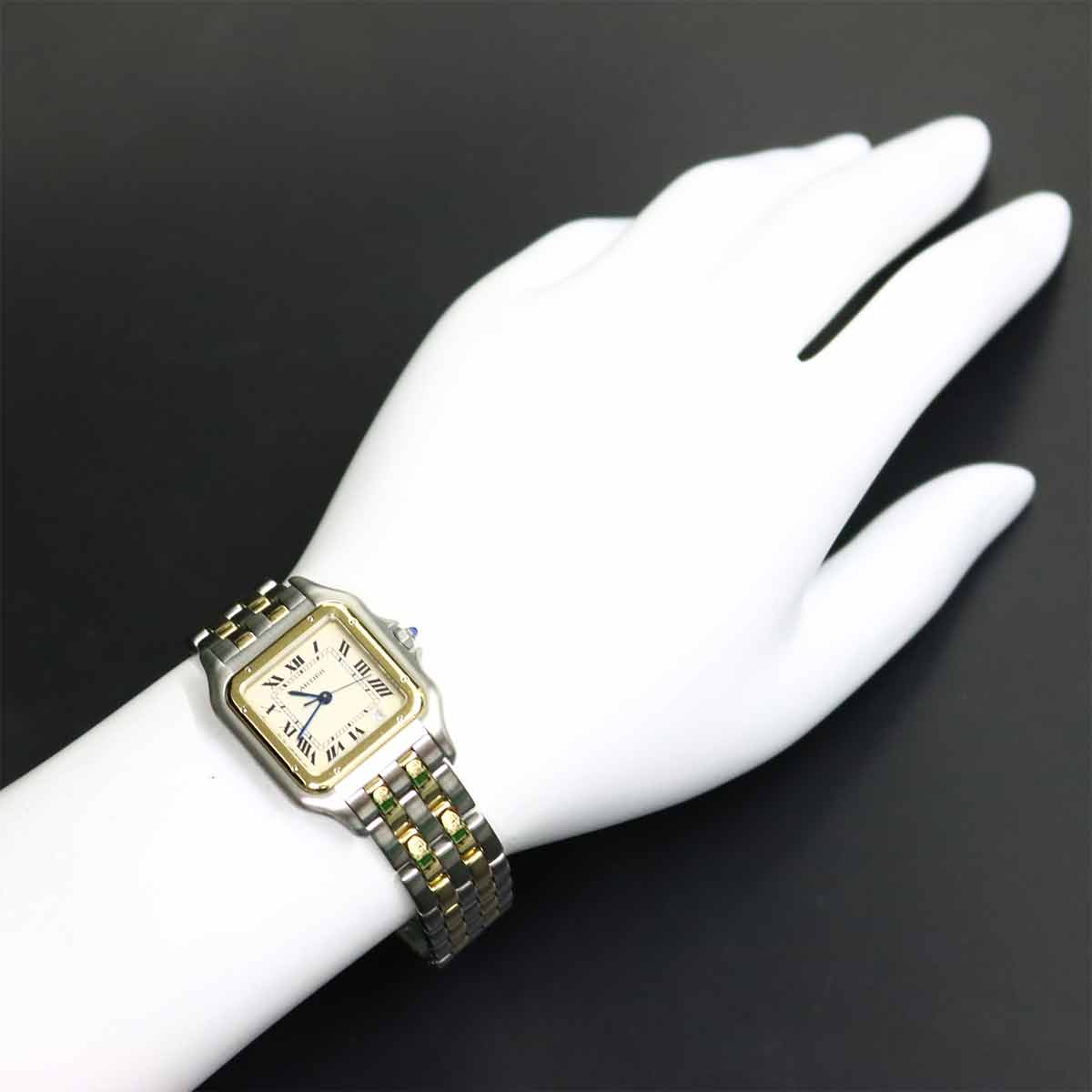 Panthere MM 2Row 83083242 YG Quartz Date Cream Dial Boys Watch