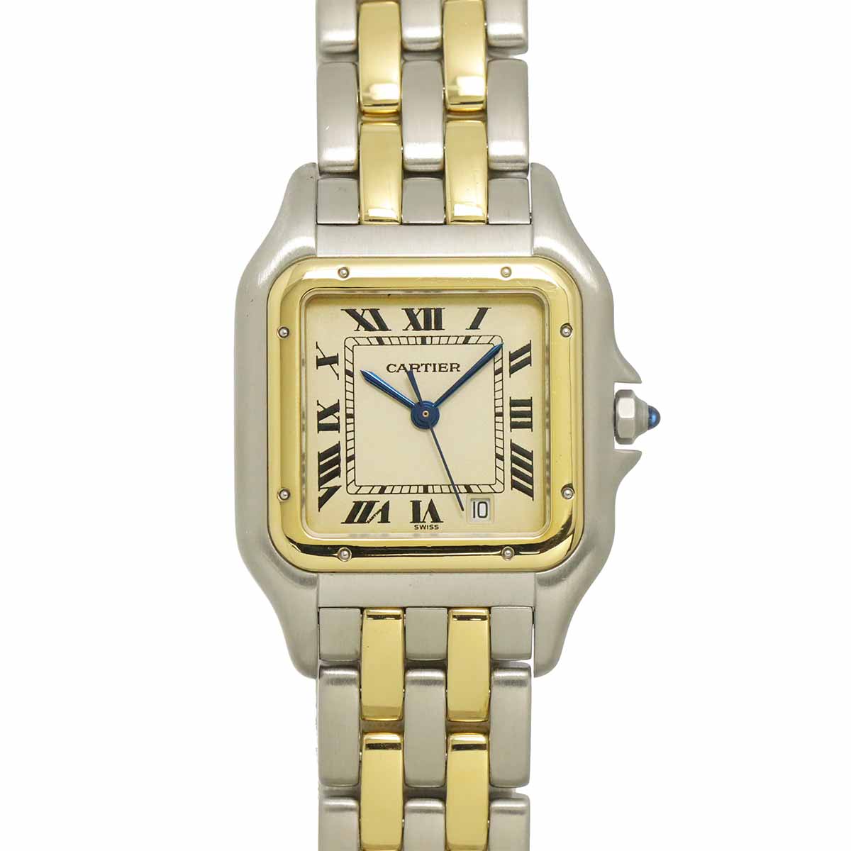 Panthere MM 2Row 83083242 YG Quartz Date Cream Dial Boys Watch
