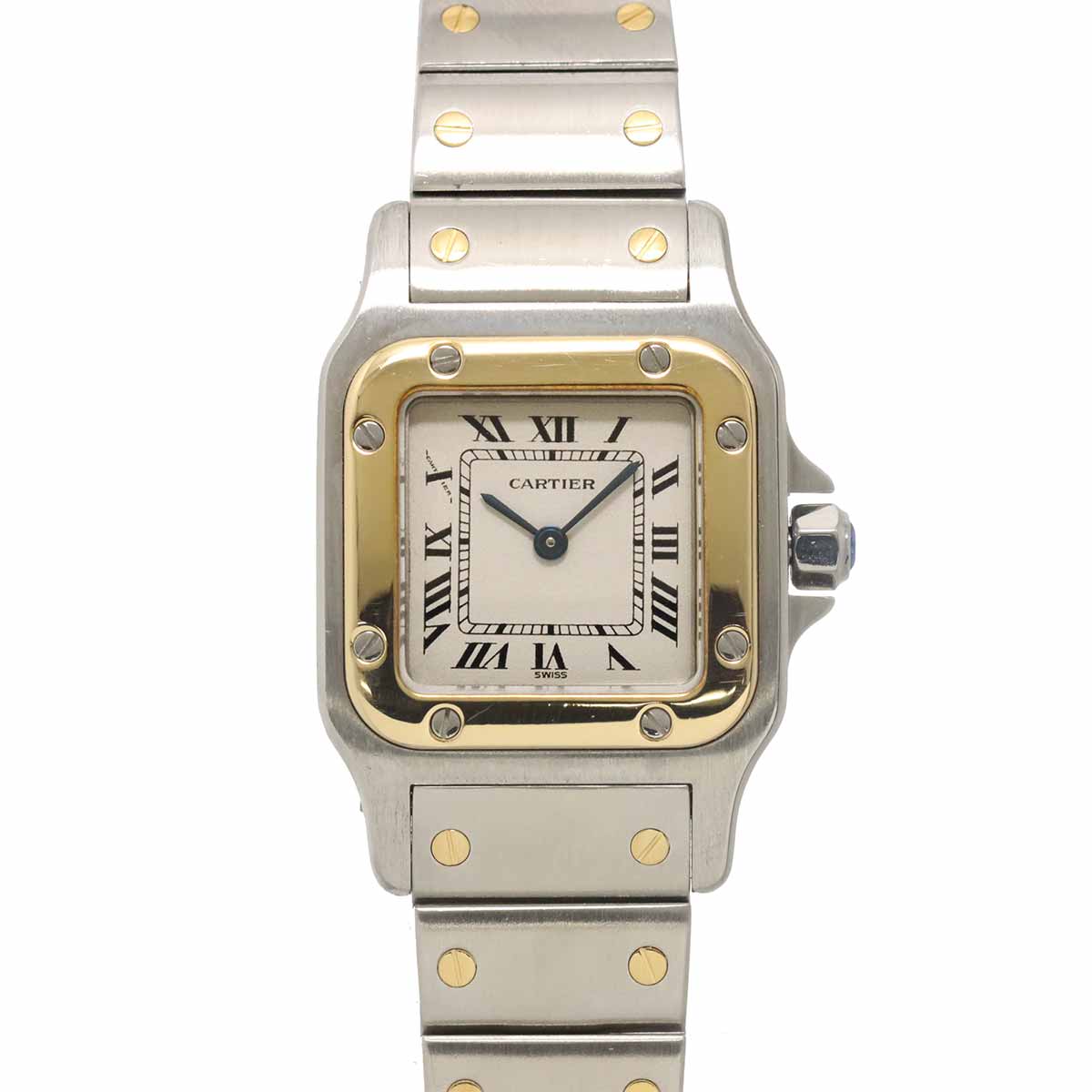 Santos Galbee W20012C4 750 YG Cream Dial Ladies Watch